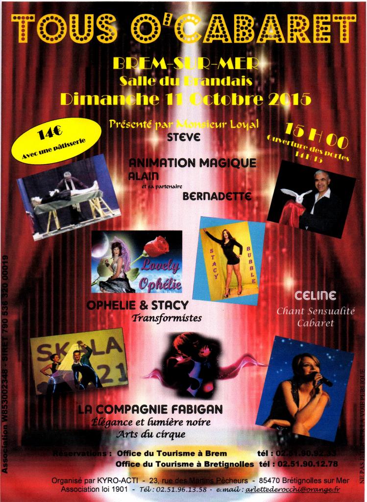 Soirée cabaret - Brem - Octobre 2015 